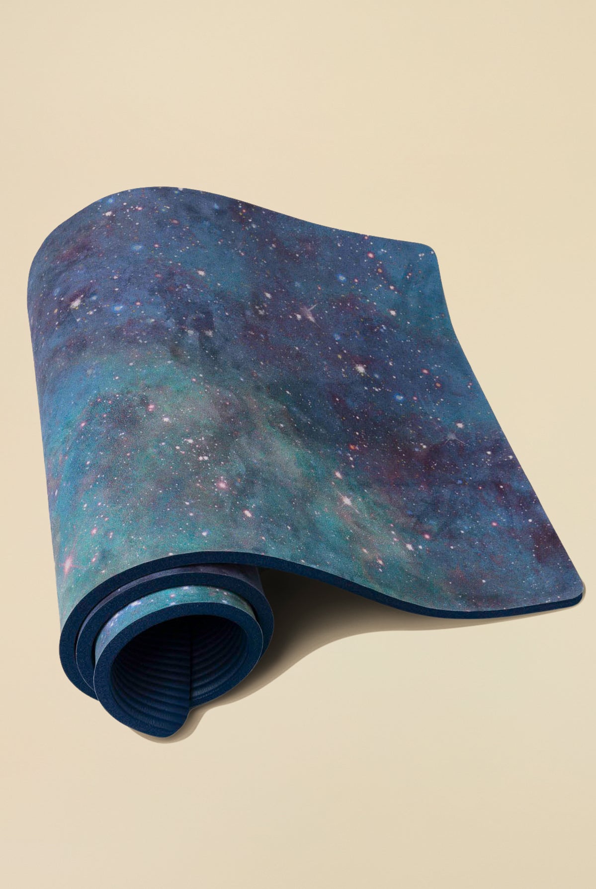 CloudCushion Vegan Suede Yoga Mat - Cool Cosmos 0.5" Thick