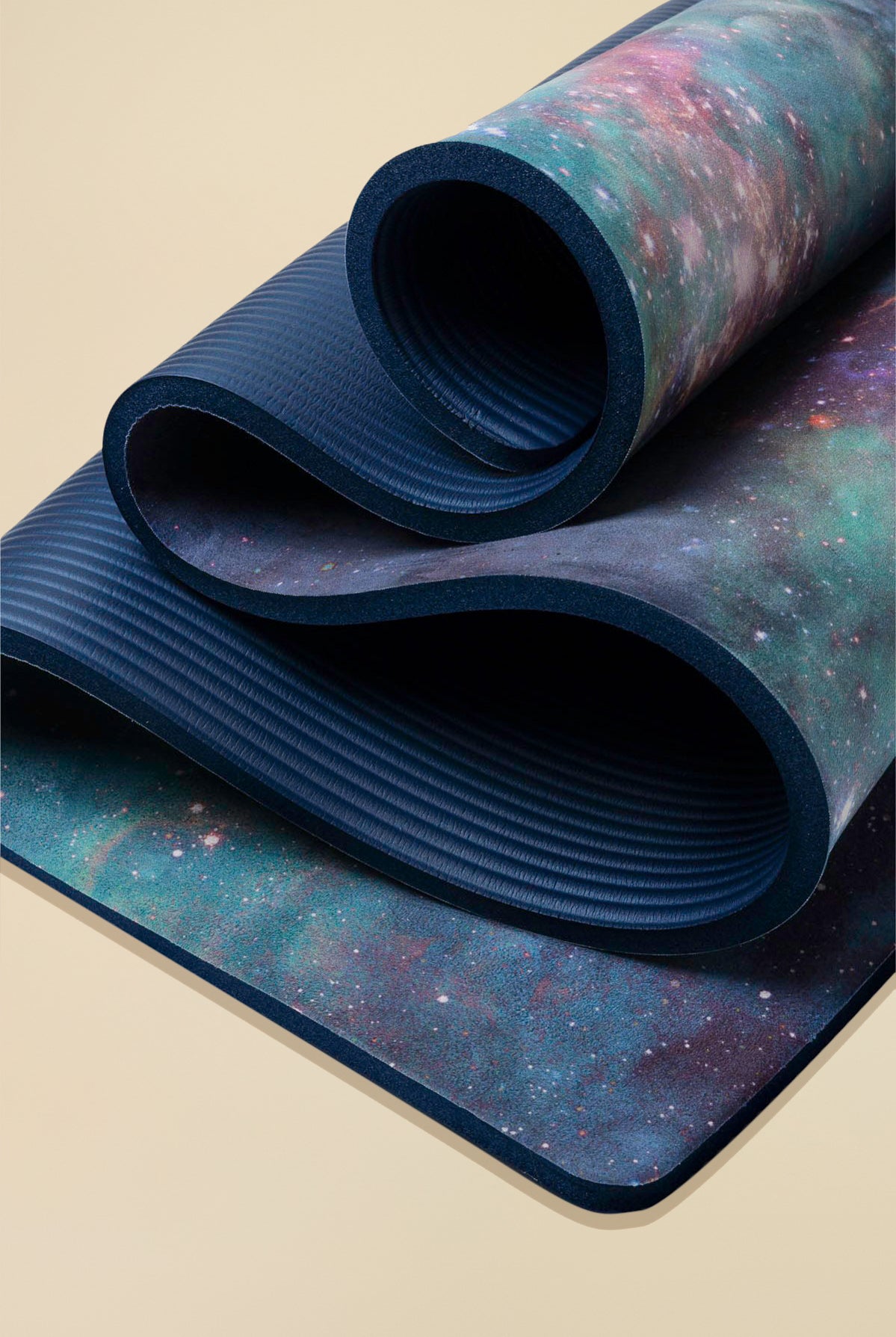 CloudCushion Vegan Suede Yoga Mat - Cool Cosmos 0.5" Thick