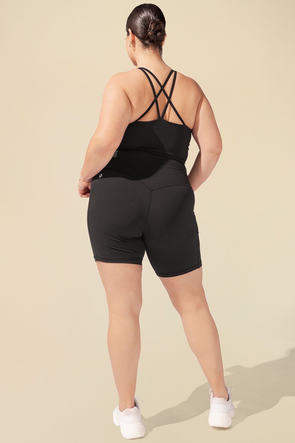 Celeste Mesh Crop Bralette - Black