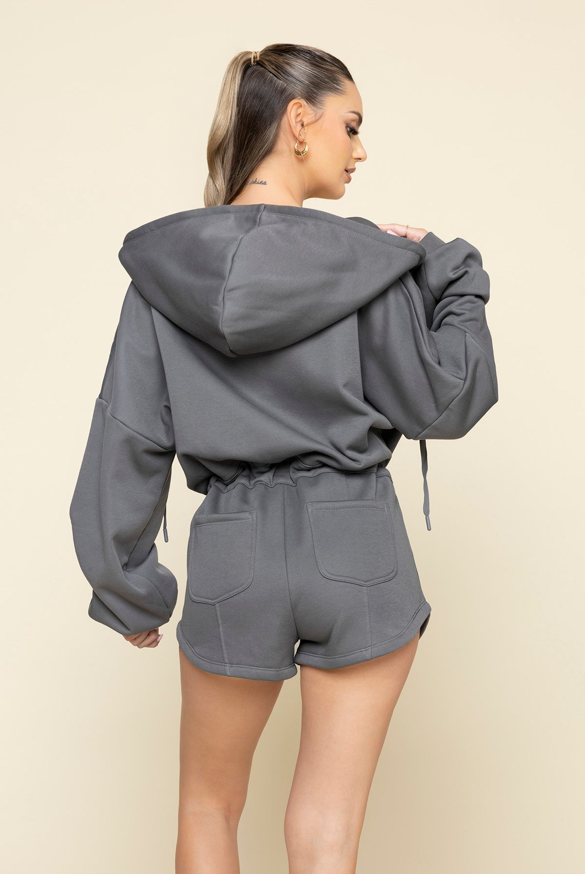 Cloud Romper - Smoke