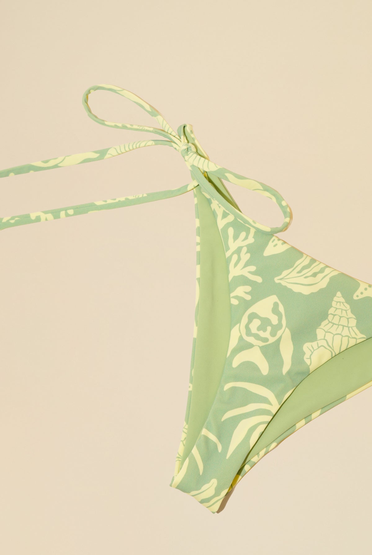 Seaside String Reversible Bikini Bottom - Coral Coast