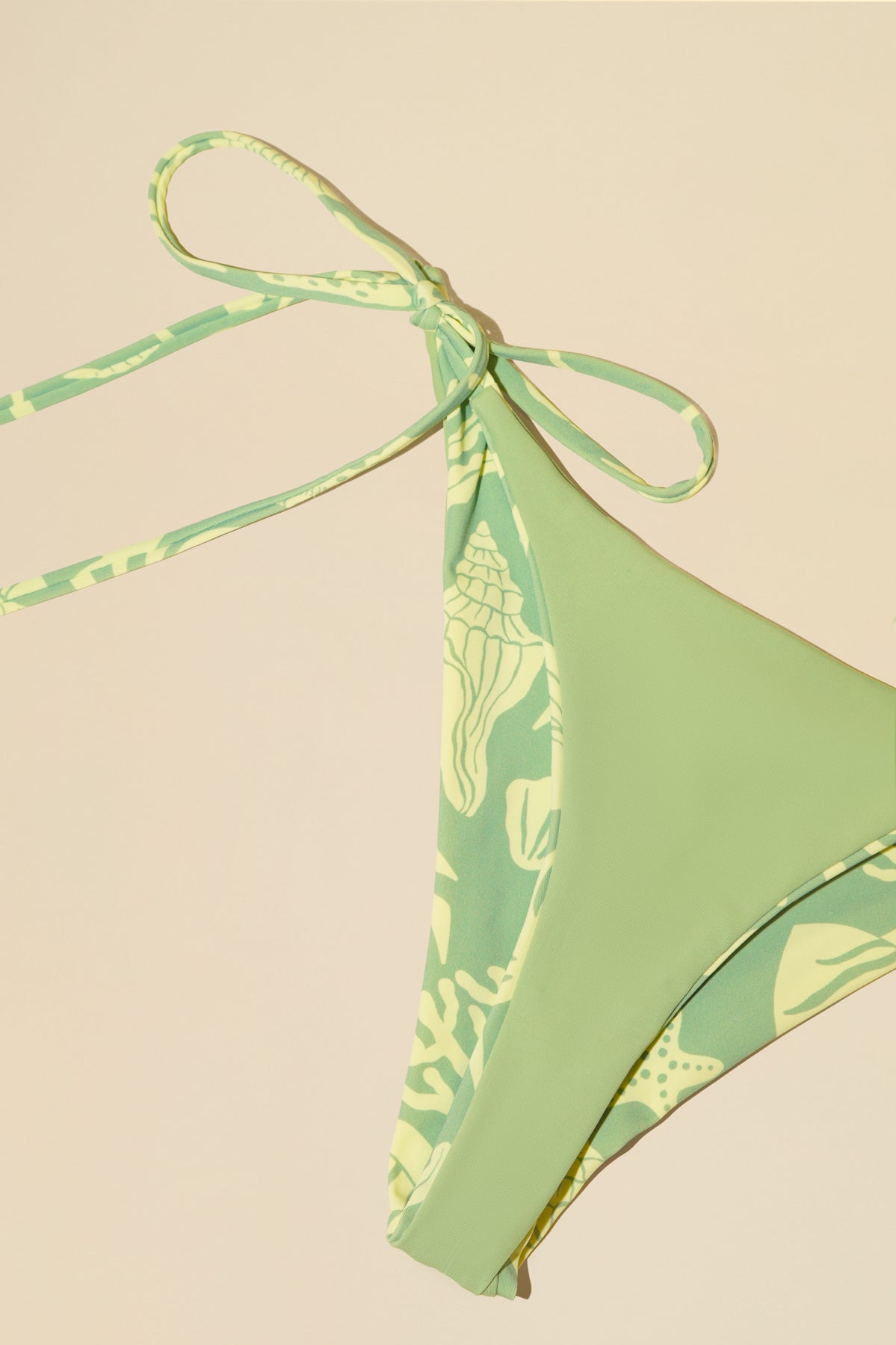Seaside String Reversible Bikini Bottom - Coral Coast