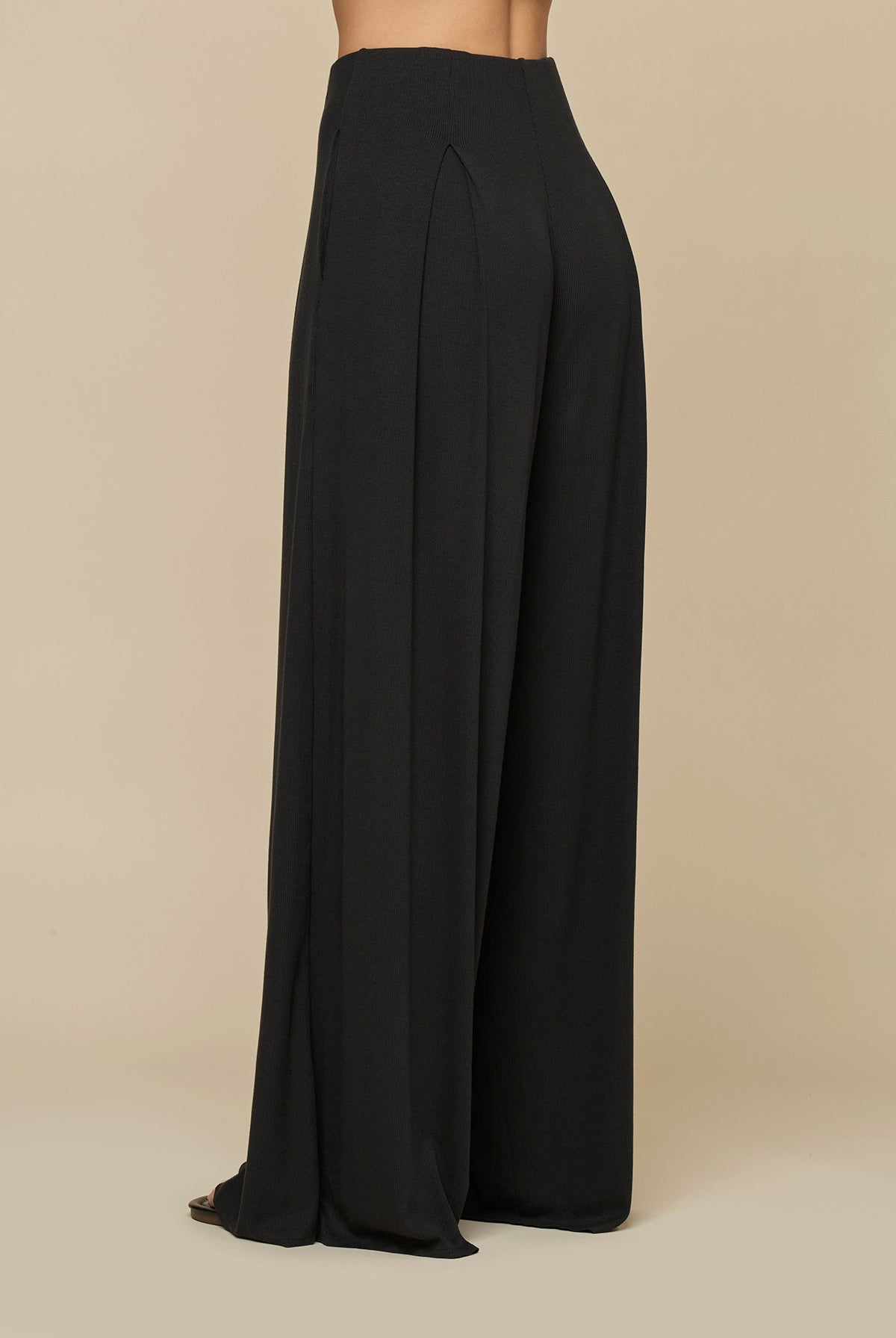 Go with the Flow Wide Leg Pant - Black