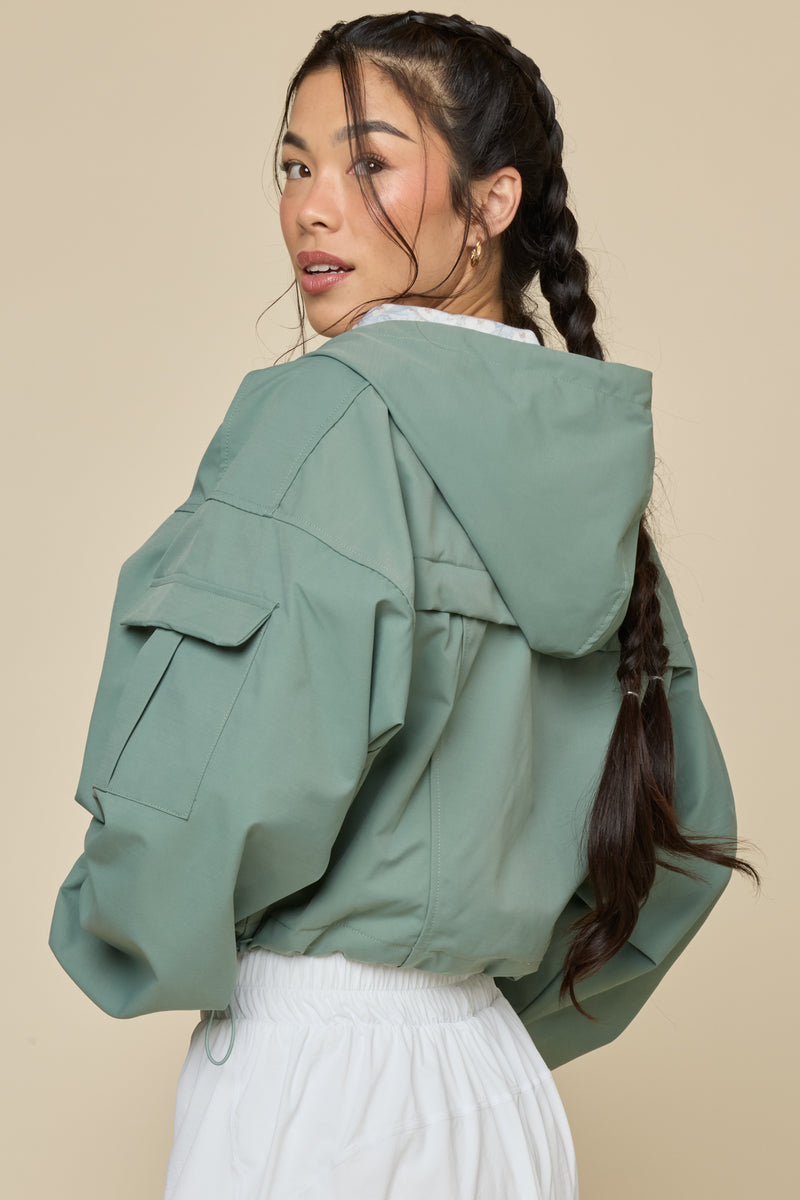 Packable Windbreaker - Morning Moss