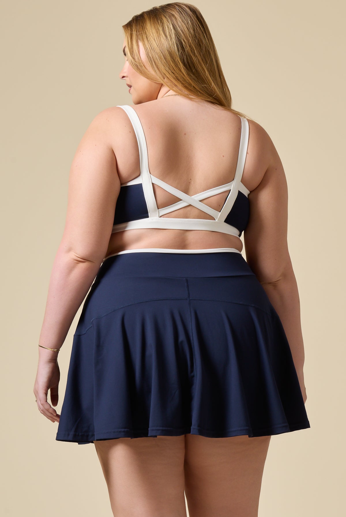 Crisscross Hourglass® Twirl Skort - Cosmic Navy Contrast