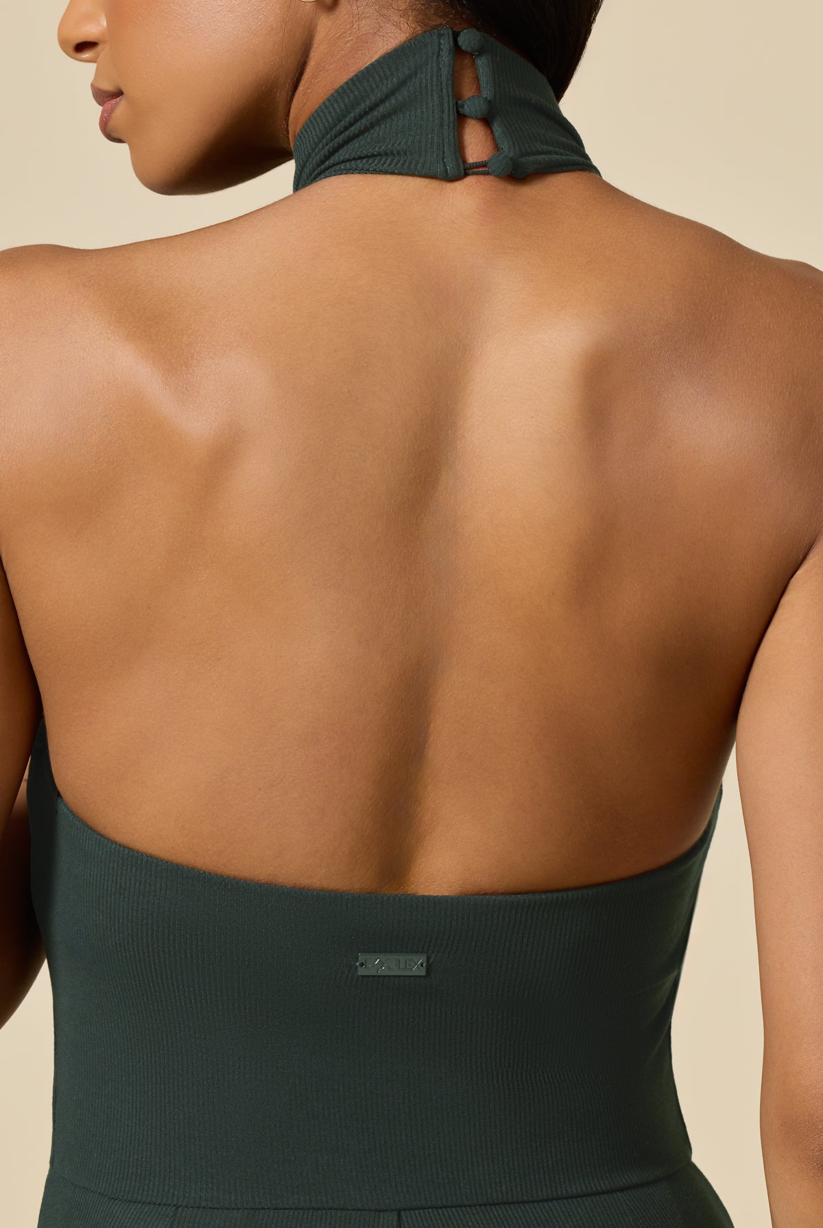 Mockneck Go With The Flow Jumpsuit - Deep Forest
