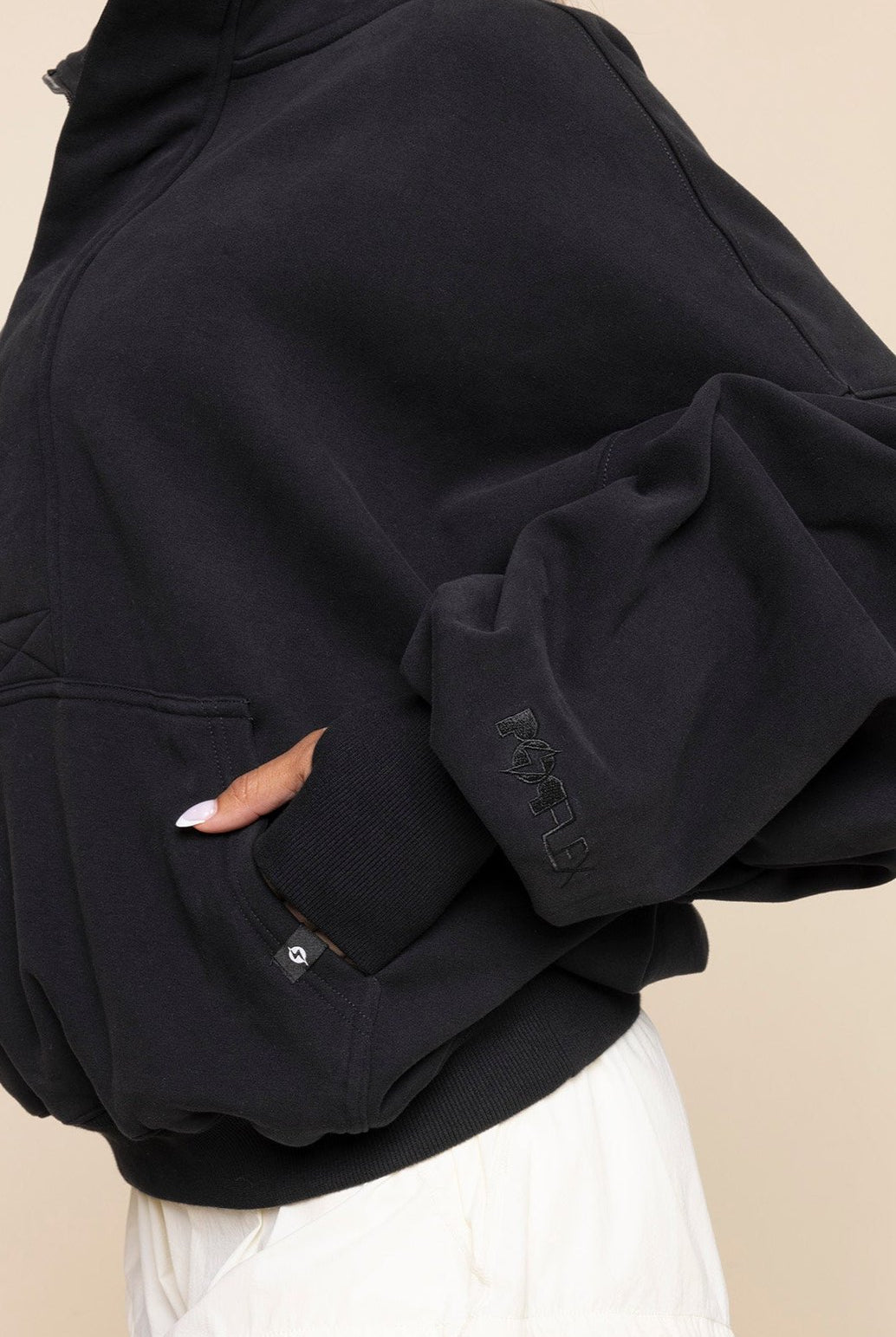 Ooey Gooey Half Zip Sweater - Black
