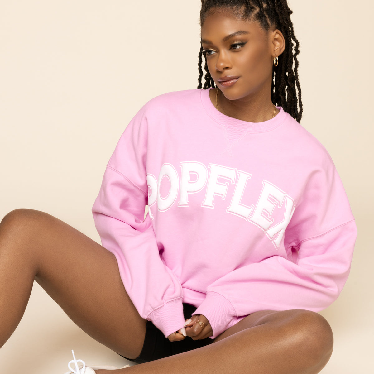 POPFLEX® Cloud Crewneck Sweater - Pink Crush
