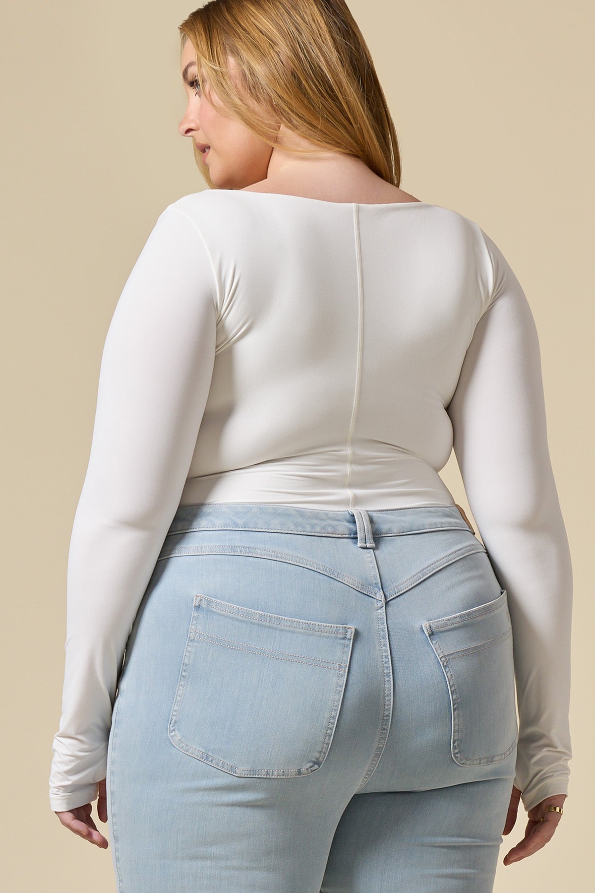 Scoop Me Off My Feet Bodysuit - Bright White