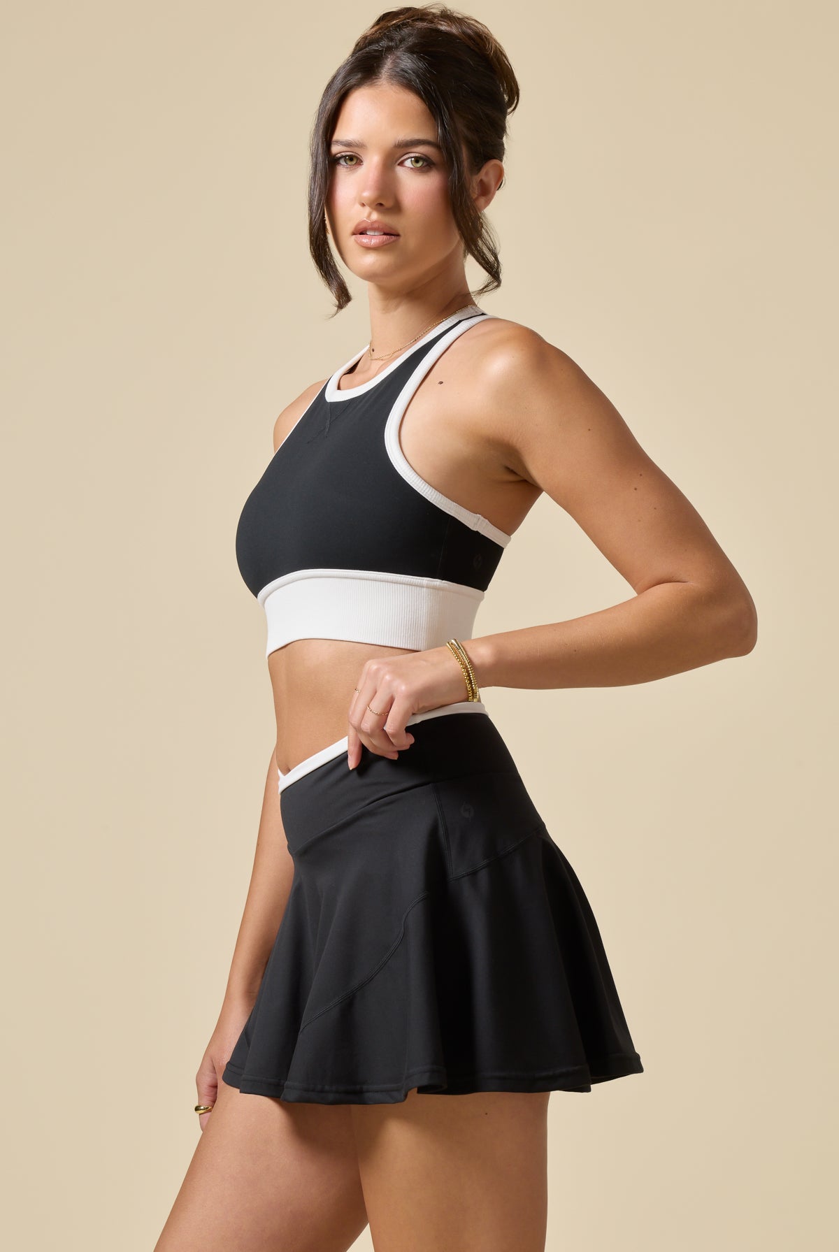 Sweat Sesh Crop Top - Black Contrast