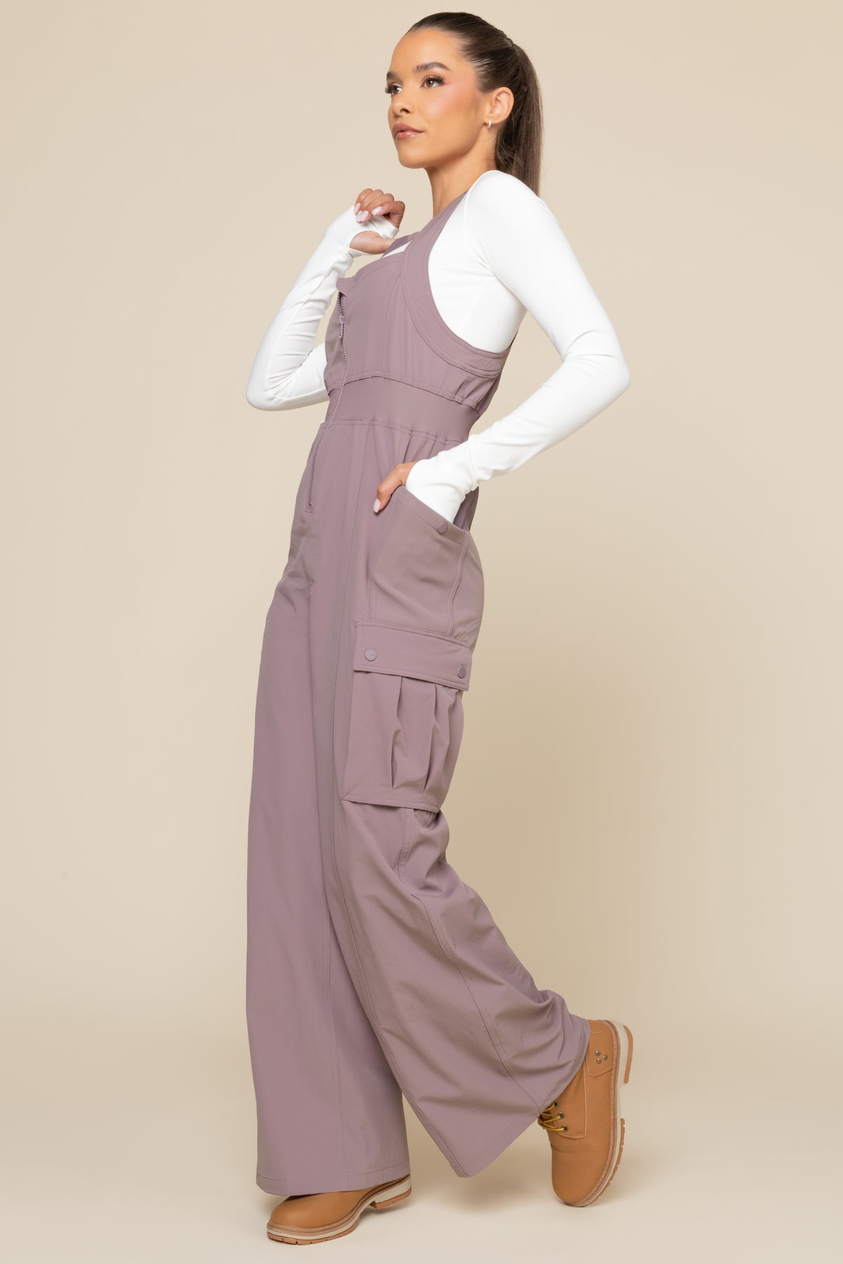 Take a Hike Overalls - Dusty Mauve