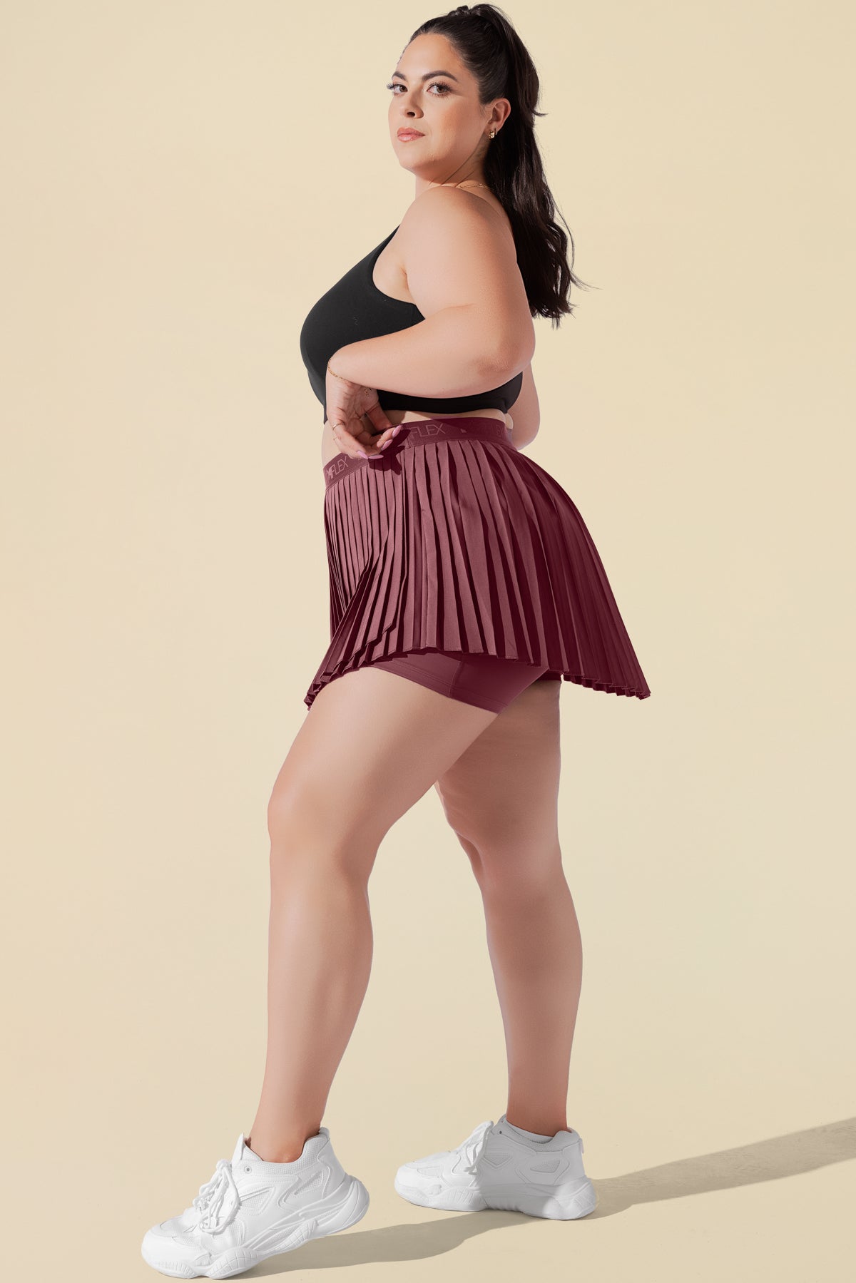 Ace ‘em Pleated Skort - Desert Rose