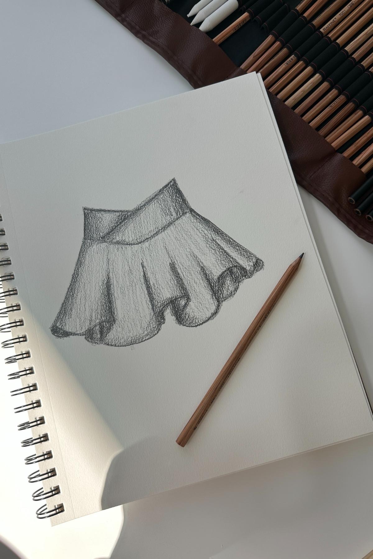 Hourglass Twirl Skort sketch popflex