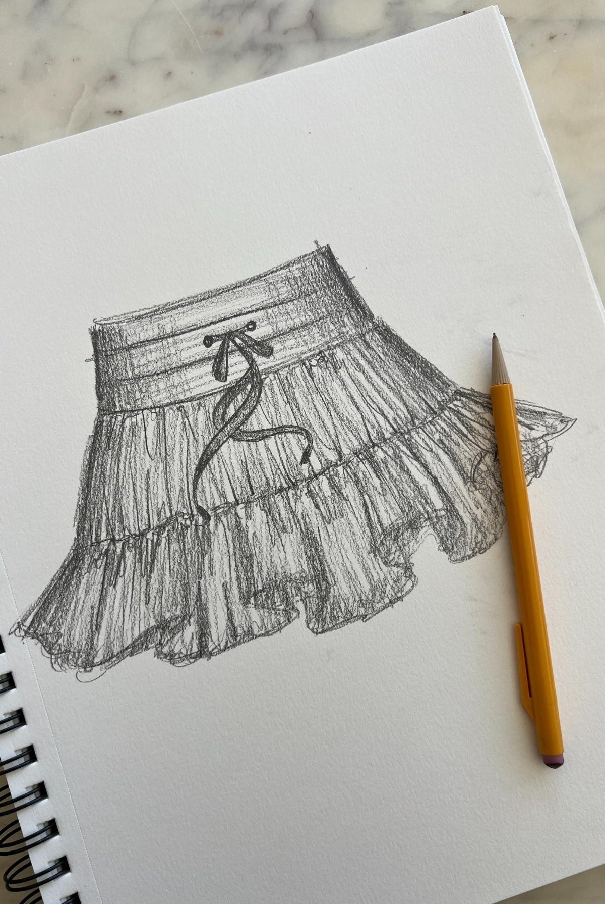 Pirouette skort sketch popflex