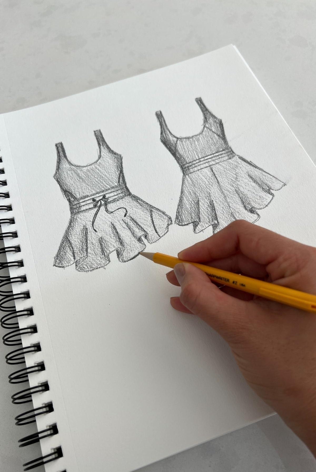Twirl Dress sketch popflex