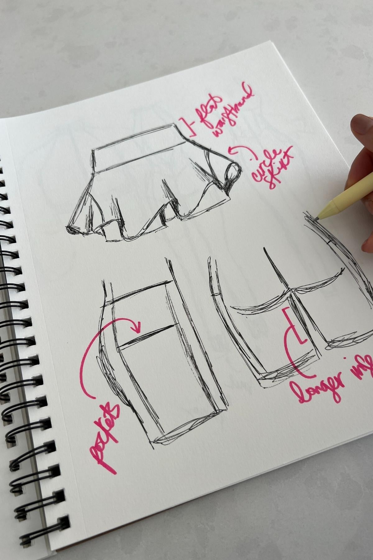 Twirl Skort sketch popflex