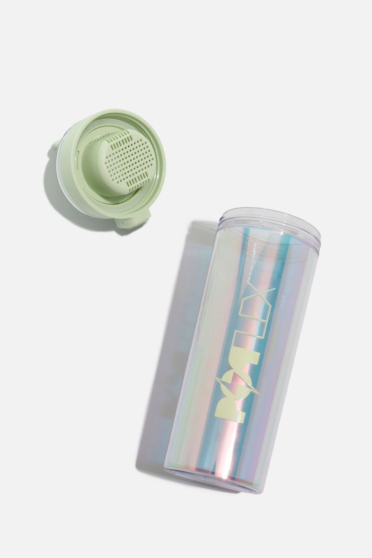 Iridescent Shaker Bottle - Light Green