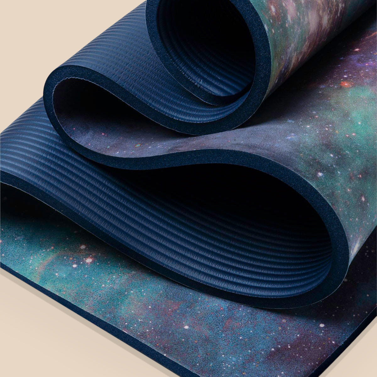CloudCushion Vegan Suede Yoga Mat - Cool Cosmos 0.5