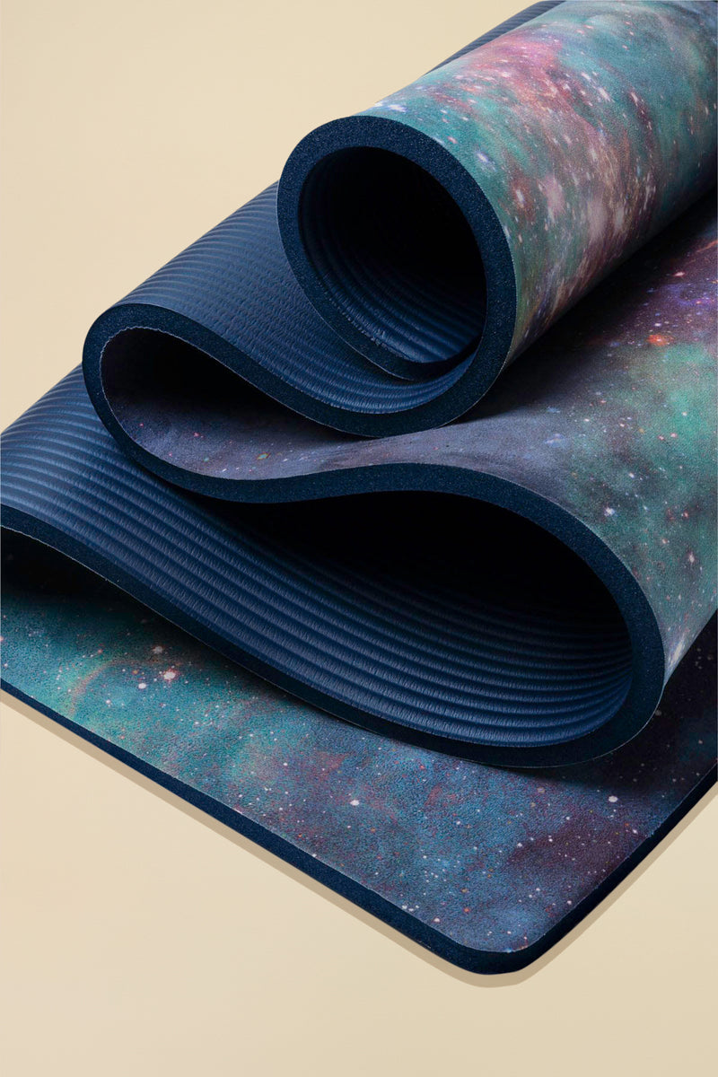 CloudCushion Vegan Suede Yoga Mat - Cool Cosmos 0.5