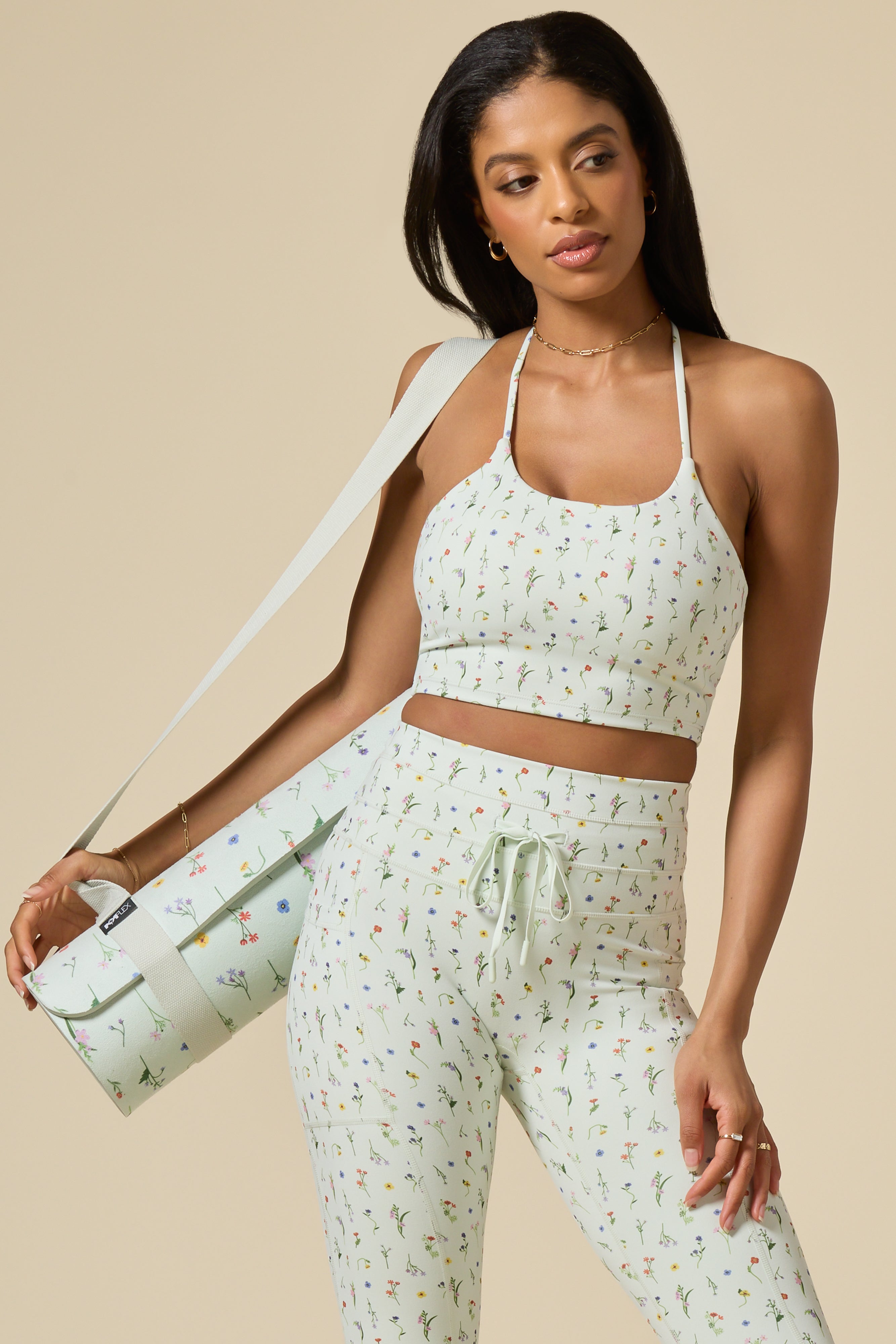 ヨガ・ピラティス Poppy Vegan Suede Yoga Mat - Meadow – POPFLEX®
