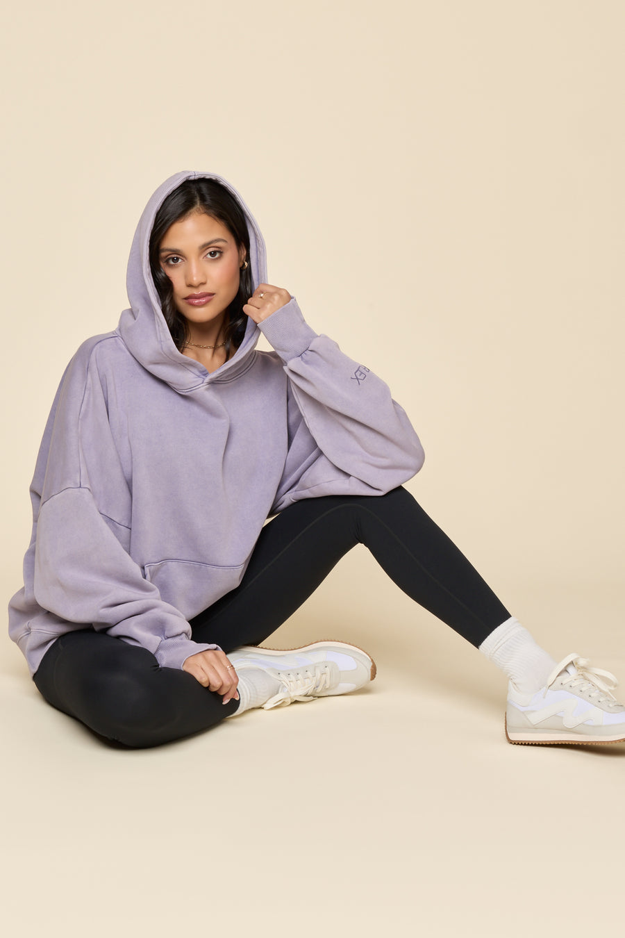 Boxy Boyfriend Hoodie - Vintage Violet