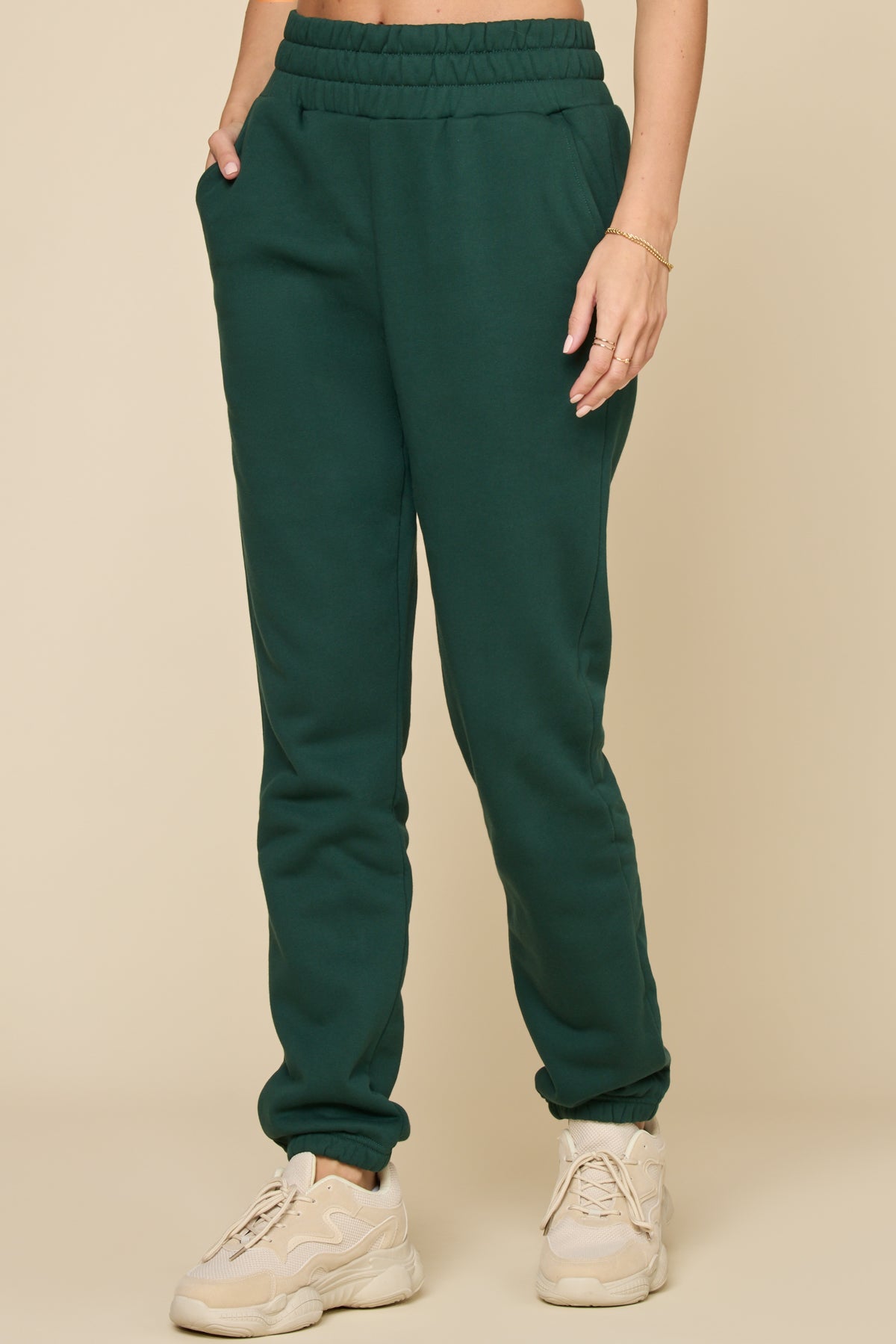 Cloud Rollover Sweatpant - Pine