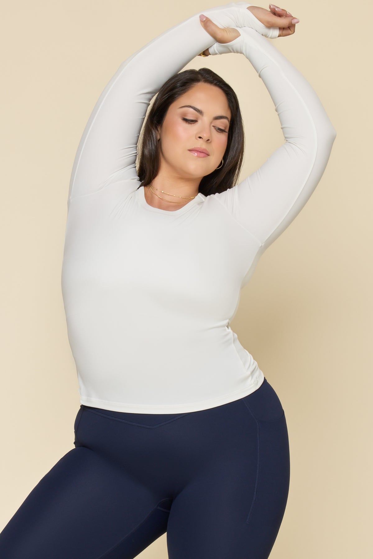 Call Me Baby Reversible Long Sleeve Top - White