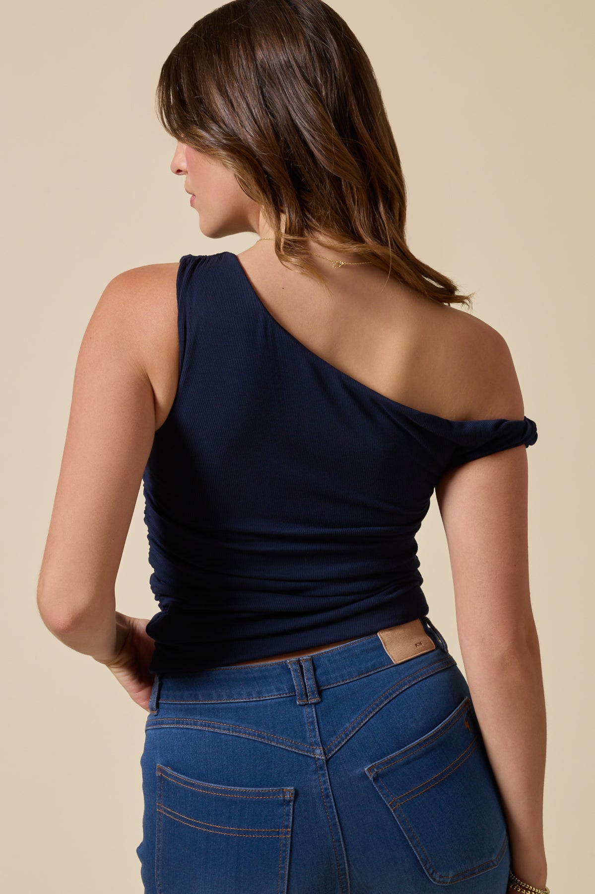 Go With The Flow Twisty Top - Cosmic Navy