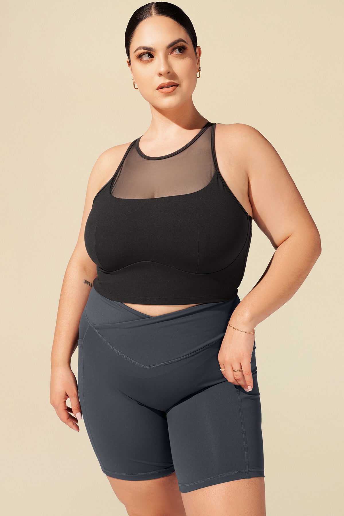 Celeste Mesh Crop Bralette