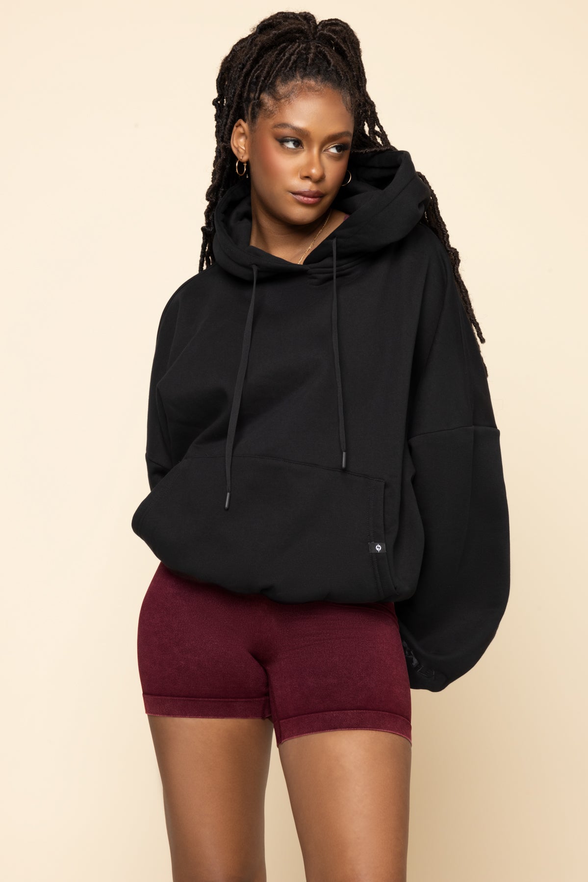Pullover Cloud Hoodie - Black