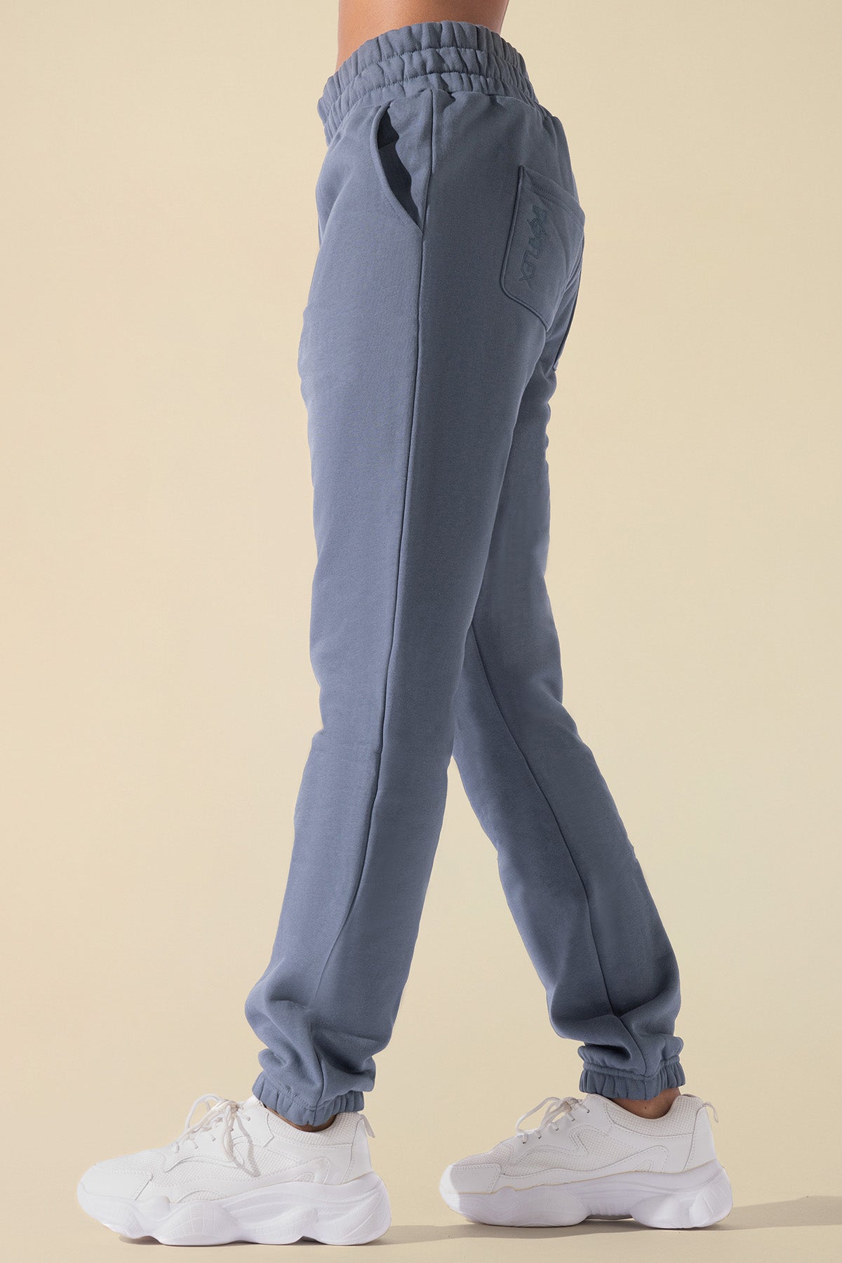 Cloud Rollover Sweatpant Denim Blue