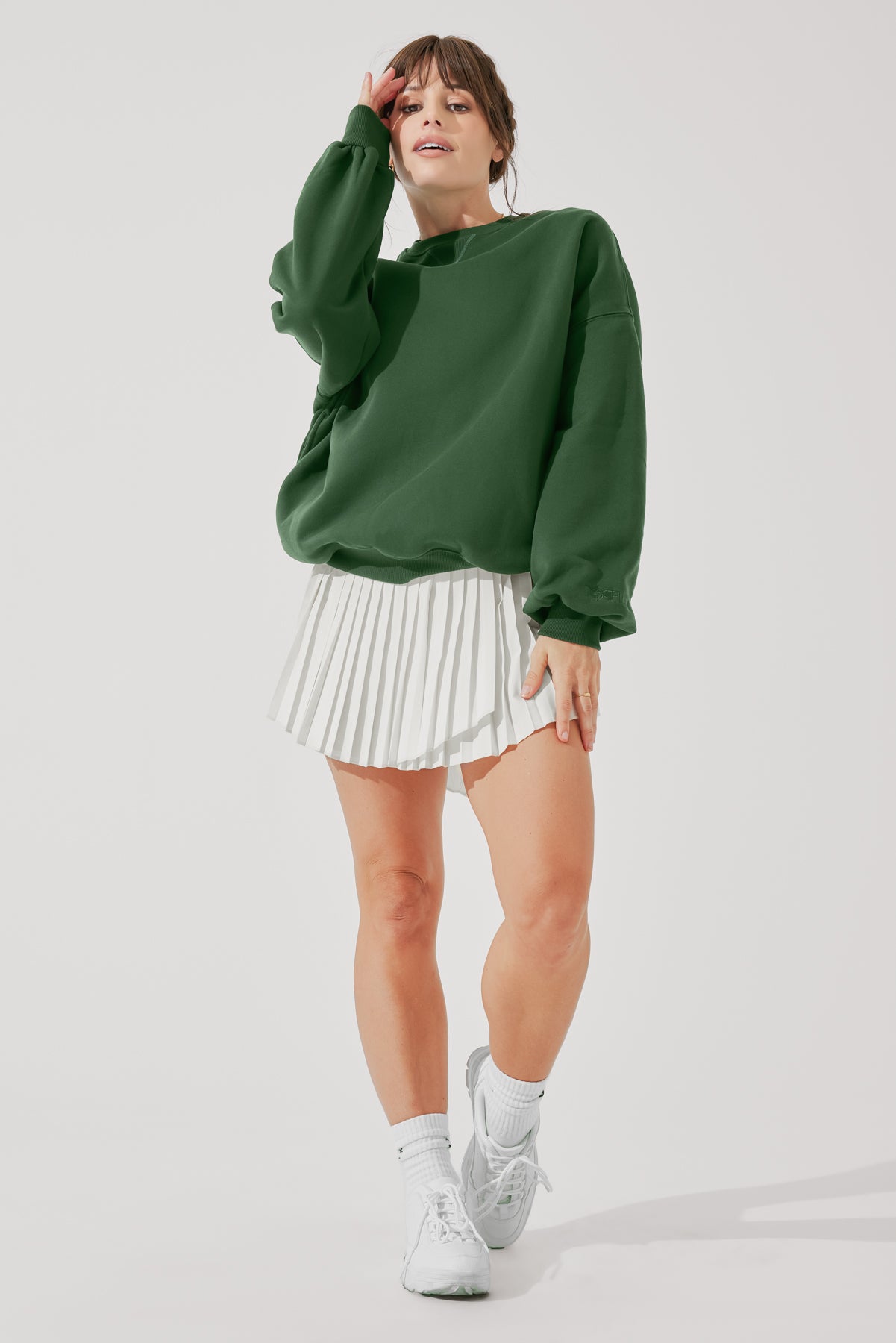 Cloud Crewneck Sweater - Fern Green