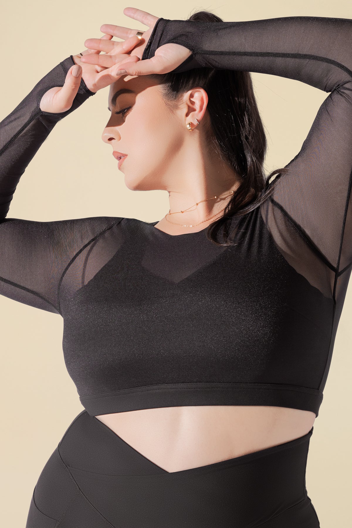 Coquette Long Sleeve Mesh Bra