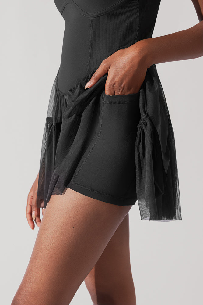 Corset Pirouette Dress - Black – POPFLEX®