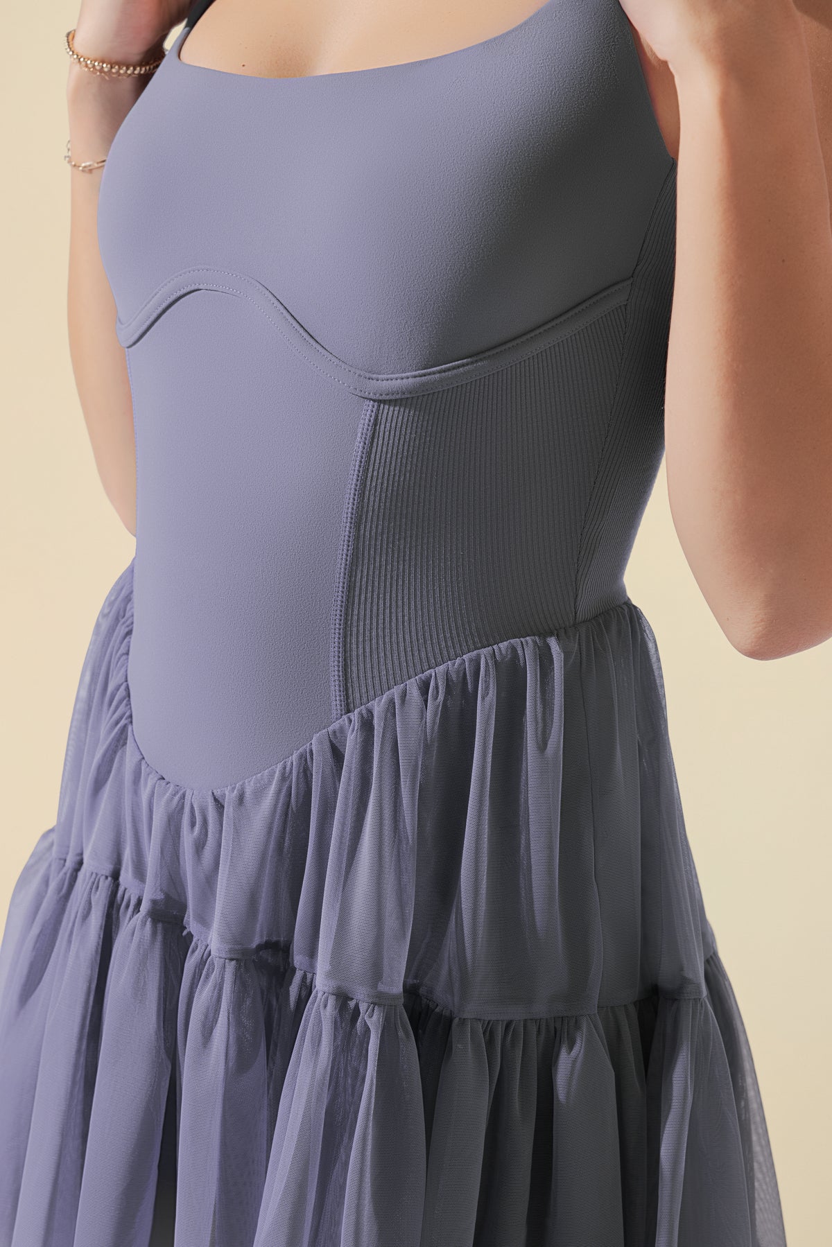 Corset Pirouette Dress - Blue Mist – POPFLEX®