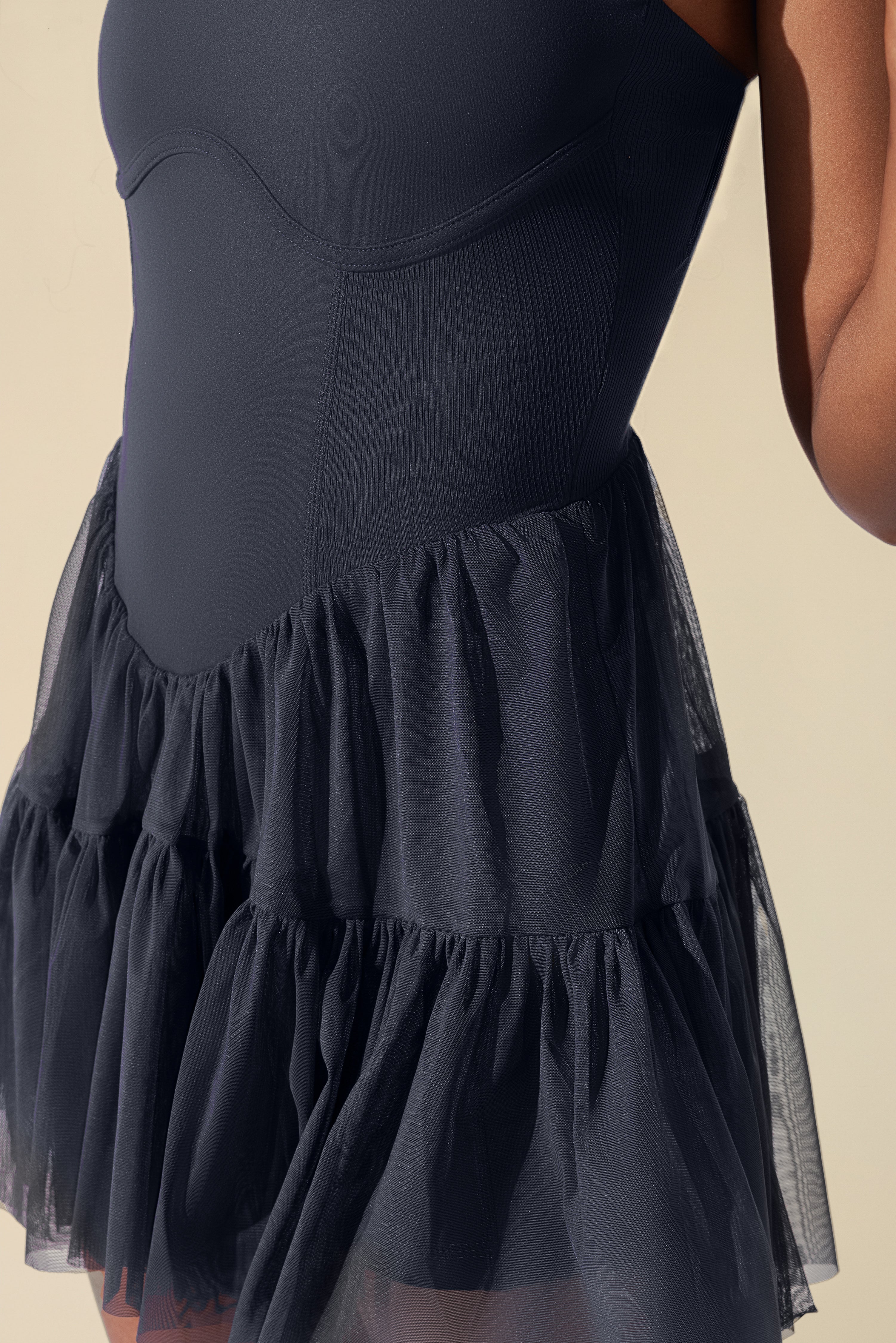 Corset Pirouette Dress - Smoky Navy – POPFLEX®