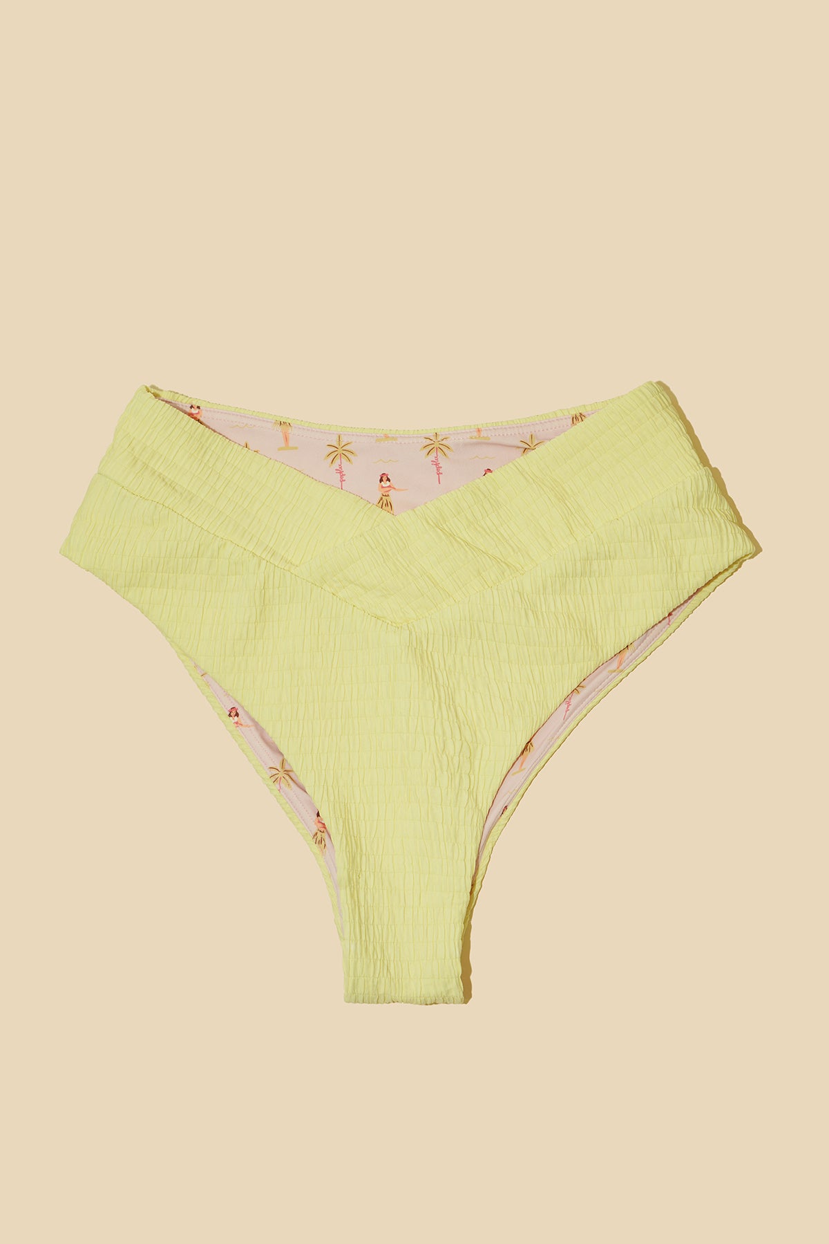 Crisscross Hourglass® Cheeky Bikini Bottom - Lemon Drop Dilly