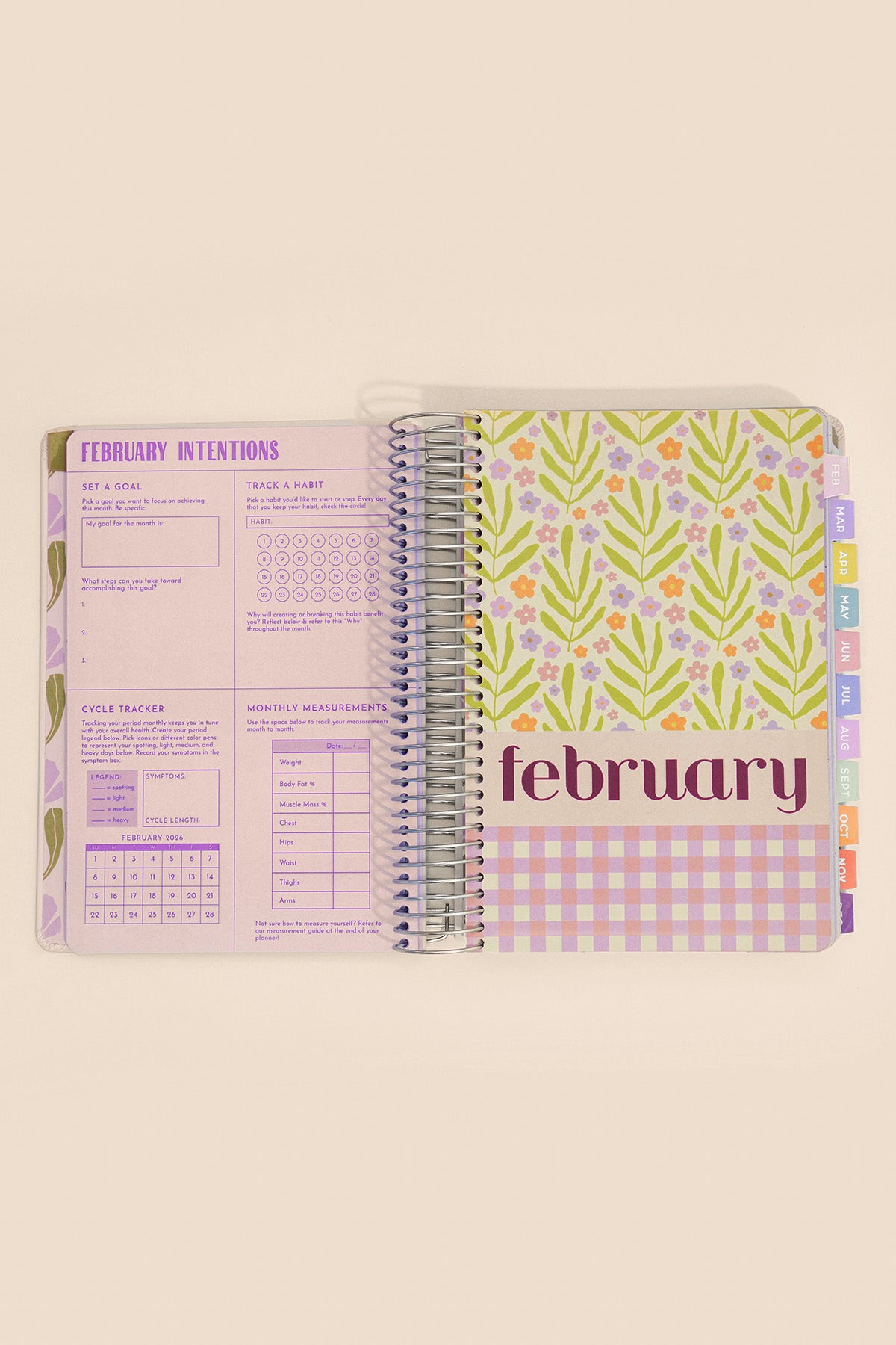 2026 Fit Planner - Multicolor Floral