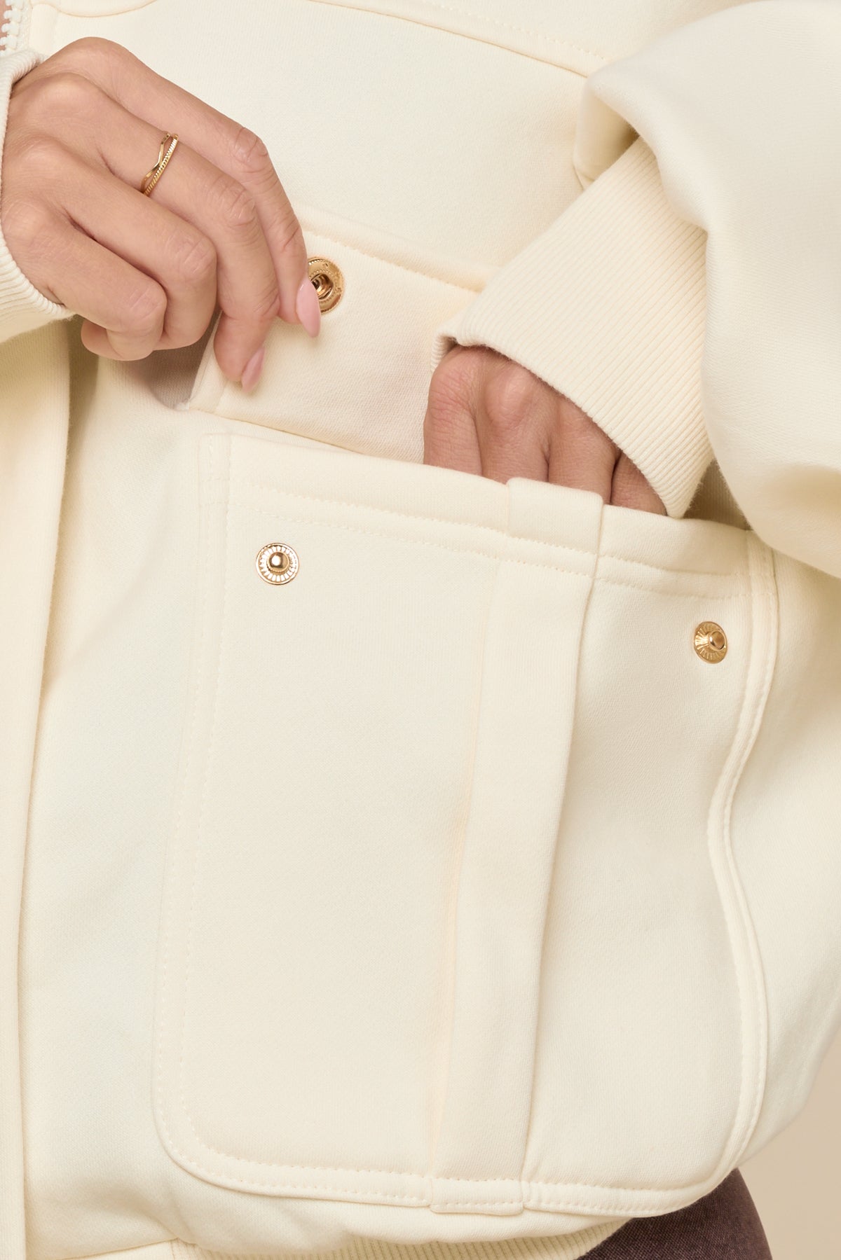 Cloud Bomber Jacket - Ivory – POPFLEX®