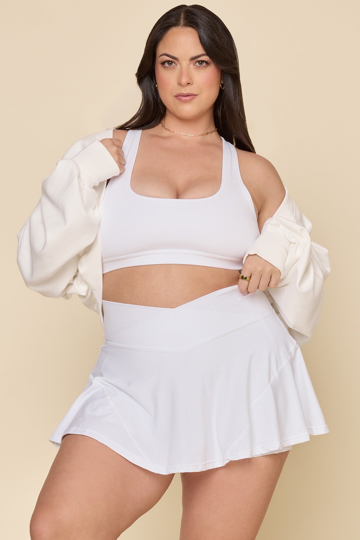hyeon ヘヨン basil skort white Sサイズ Crisscross Hourglass® Twirl Skort - White – POPFLEX®
