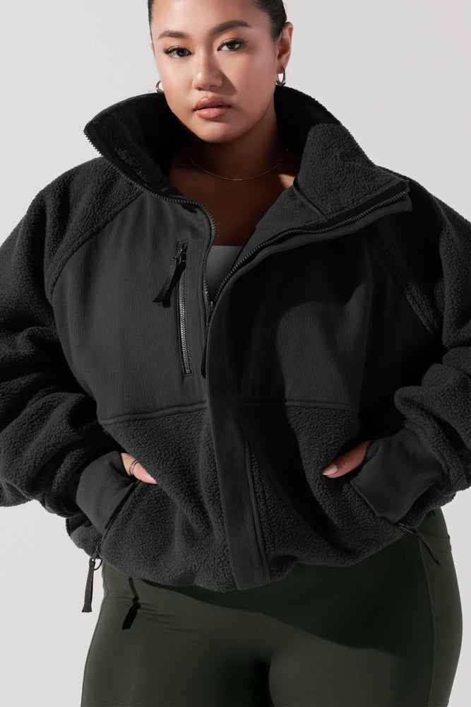 Find Your Inner Fleece Jacket - Charcoal – POPFLEX®
