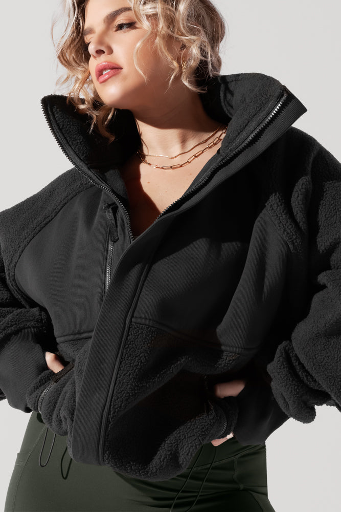 Find Your Inner Fleece Jacket - Charcoal – POPFLEX®