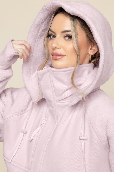Find Your Inner Fleece Jacket - Soft Lilac – POPFLEX®