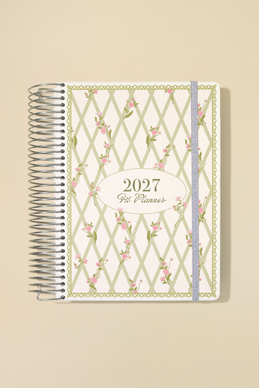 2027 Fit Planner - Pink Garden