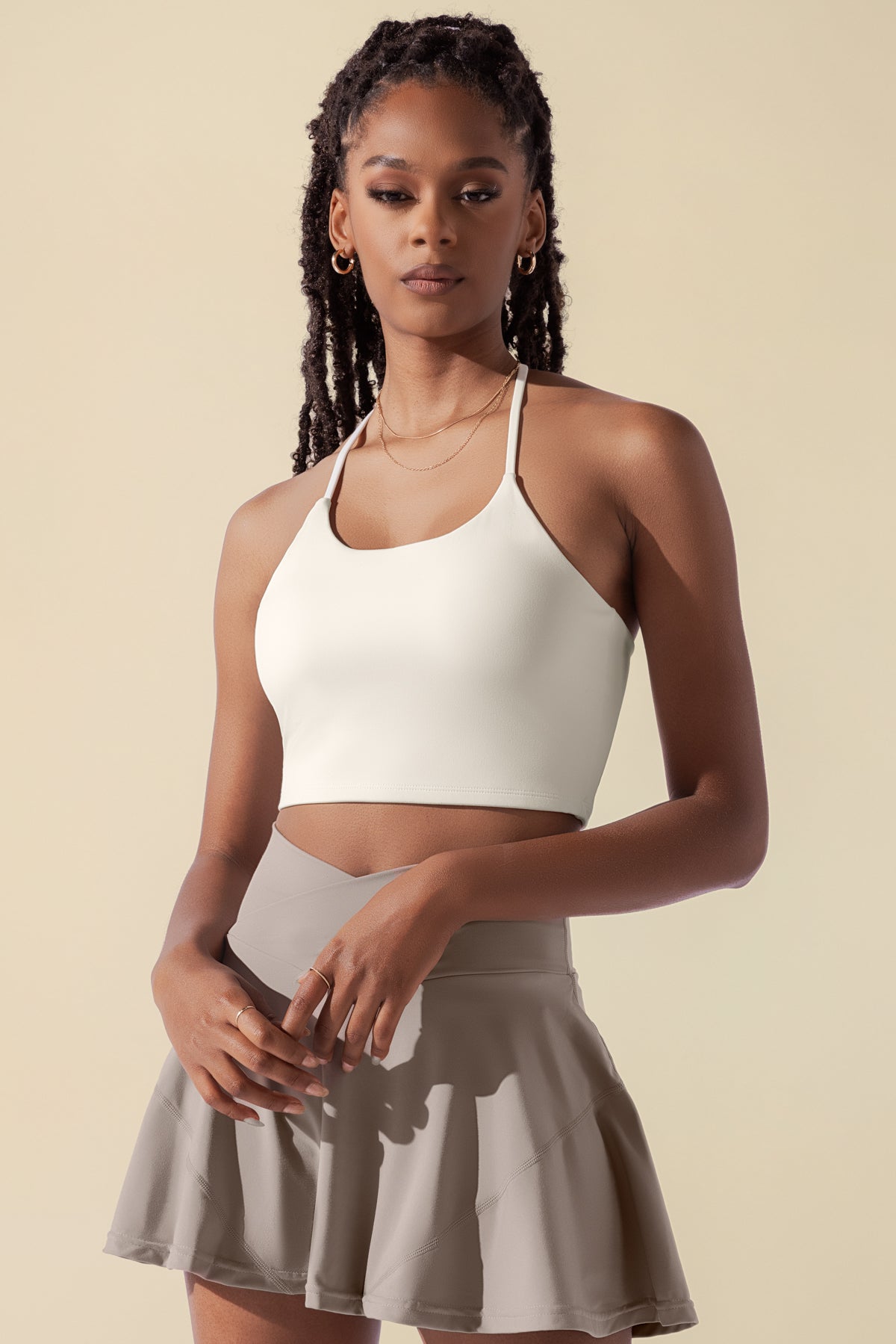 Flexy Crop Top - Cream