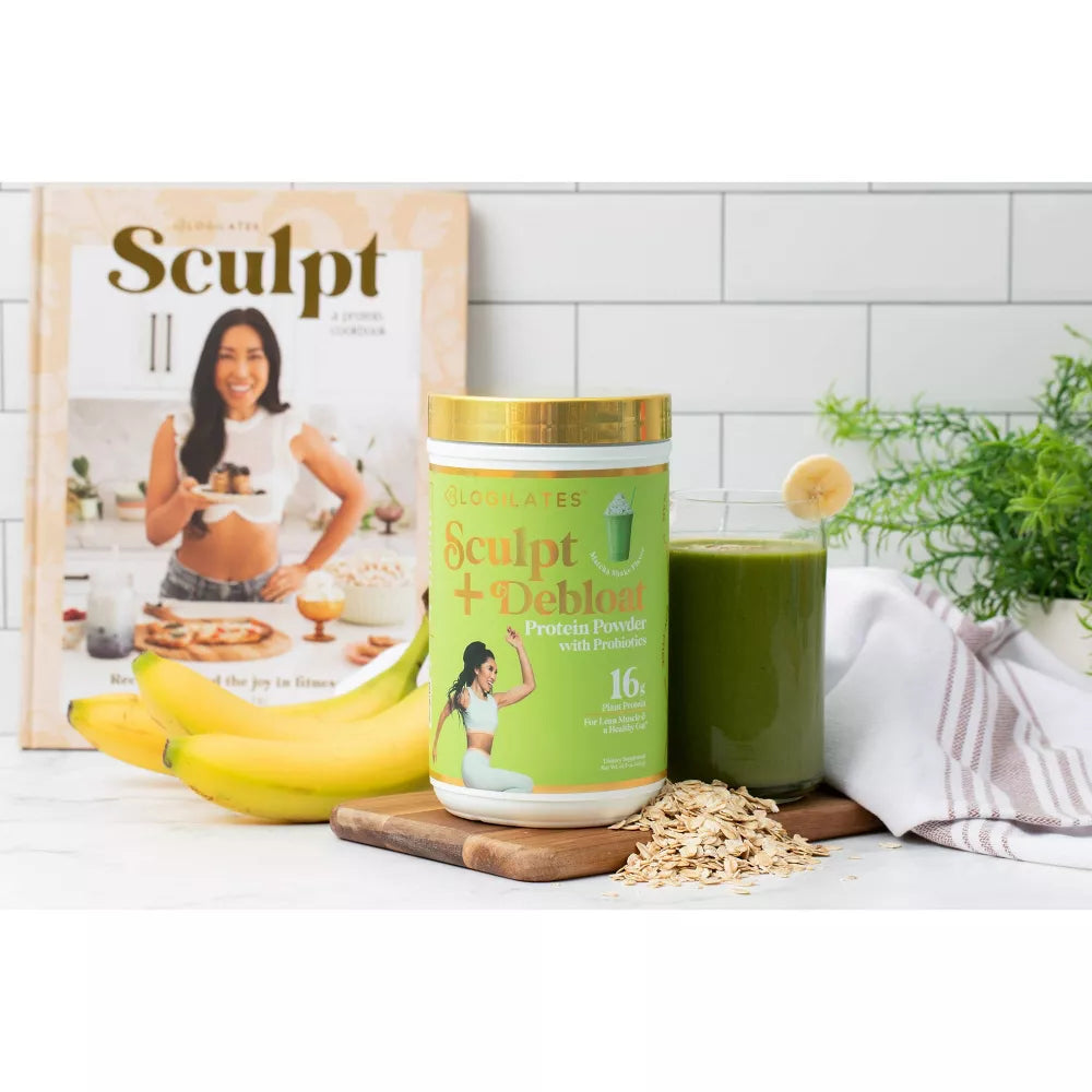Sculpt & Debloat Vegan PlantProtein Powder Matcha Milkshake POPFLEX®