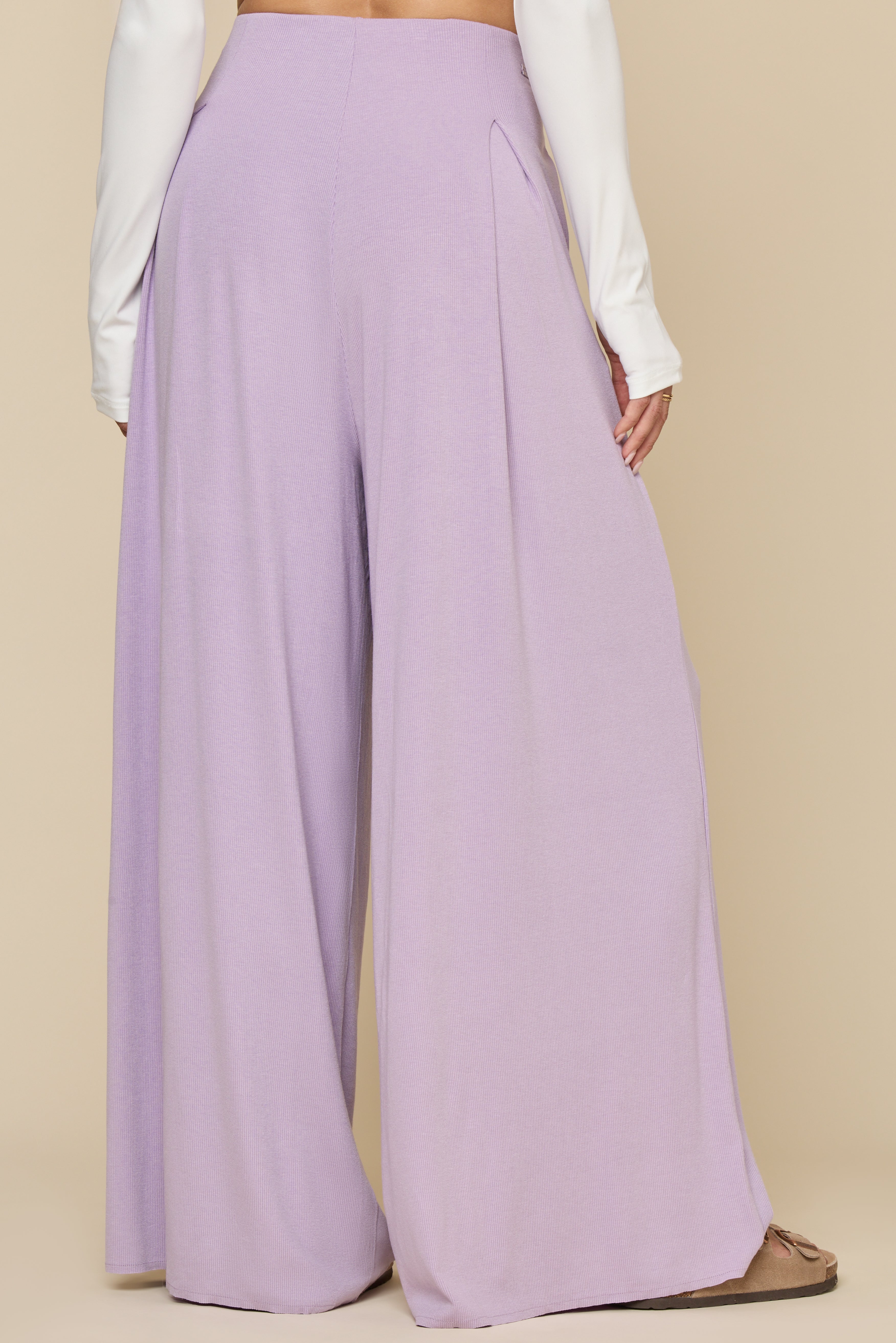 Go with the Flow Wide Leg Pant - Lavender Haze – POPFLEX®