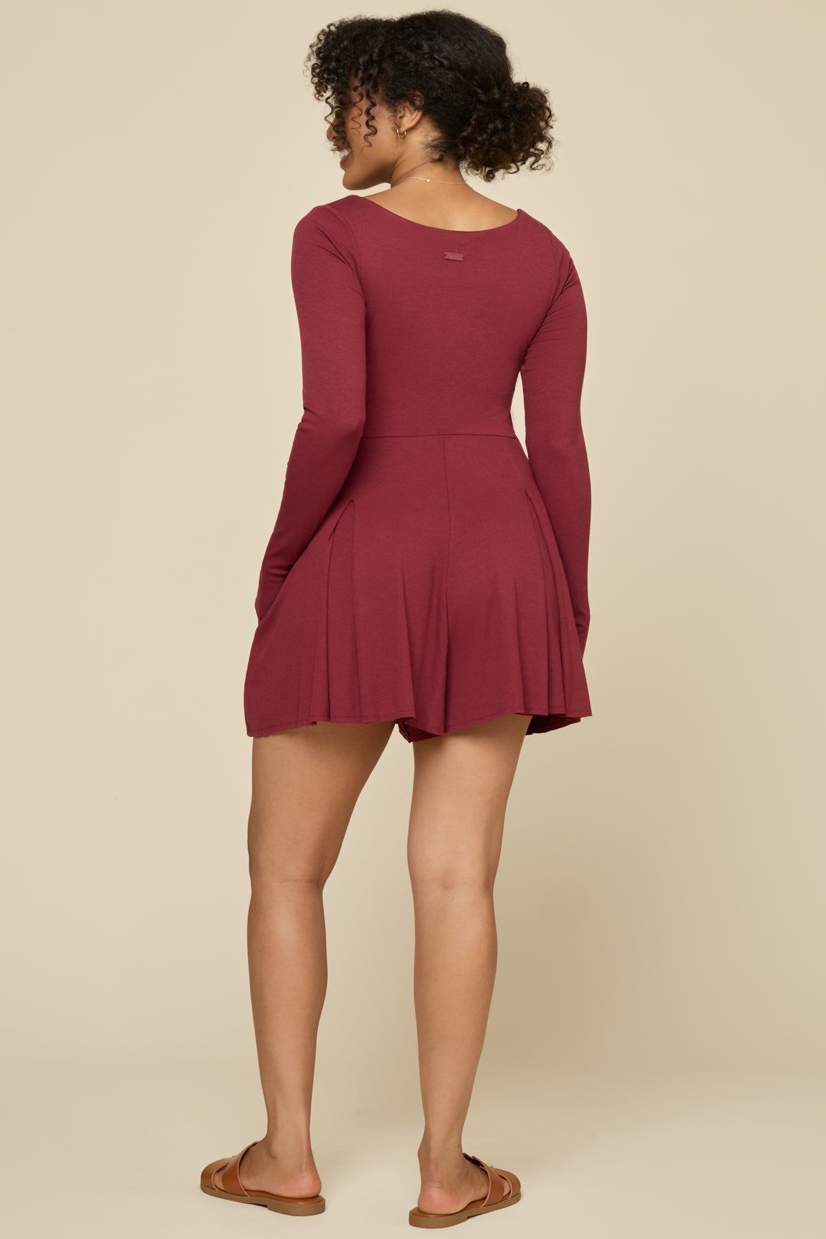Go with the Flow Long Sleeve Romper - Crimson – POPFLEX®