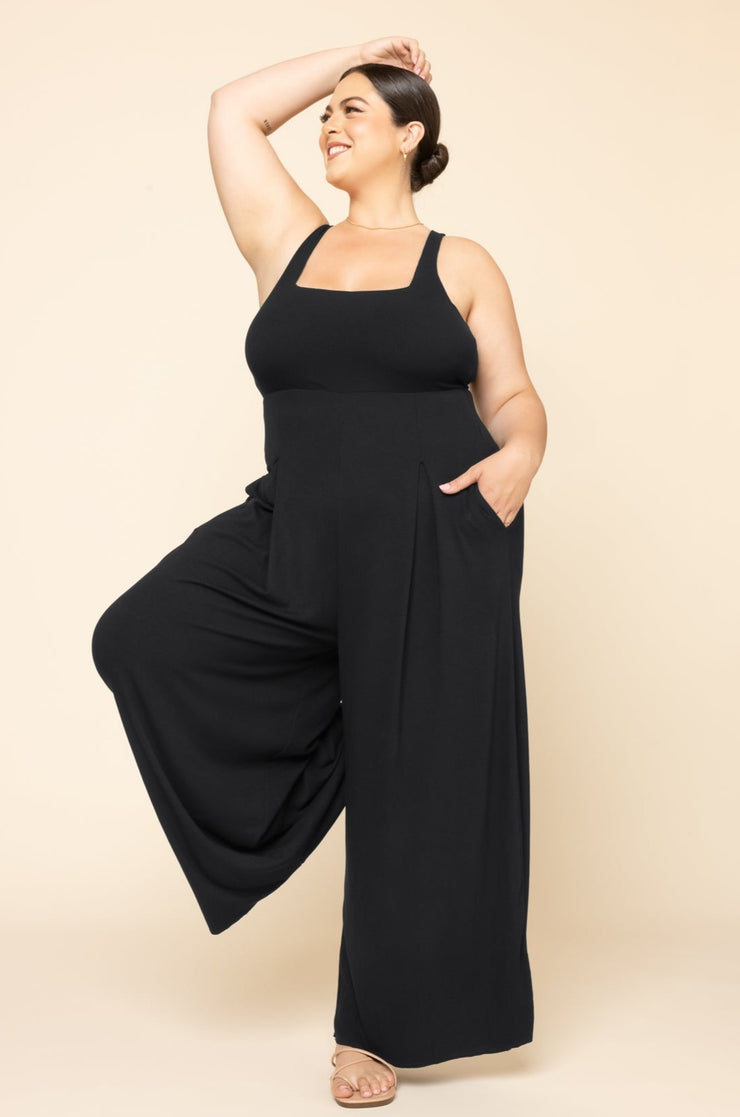Going with the Flow Mixed Print Jumpsuit