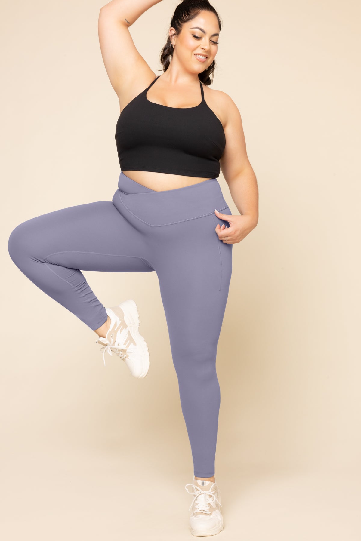 Crisscross Hourglass® Legging Pockets Mist
